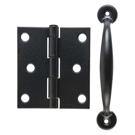 Hardware Set for Wooden Doors, Black MPN:VS10BL