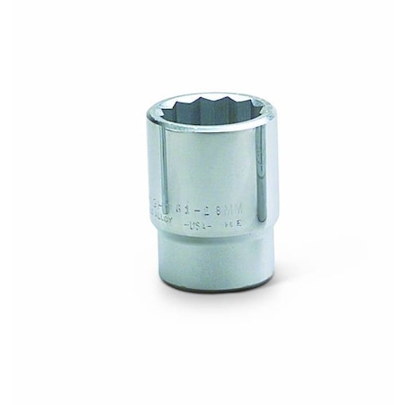 3/4 in Drive, 34mm Metric Socket, 12 Points, 3/4 in. Dr, 34mm, MPN:61-34MM