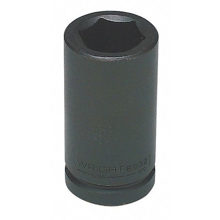 3/4 in Drive Impact Socket Deep Socket, black oxide, Steel, 1 1/2 in MPN:6948