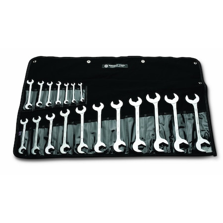 Open End Wrench 18 Piece Set - Double An MPN:732