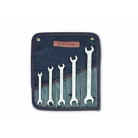 Open End Wrench 5 Piece Set - Full Polis MPN:735