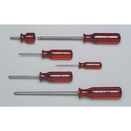 Phillips Screwdriver Set, w/Pouch, 6 pcs. MPN:9462