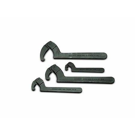4-PC. ADJ. Hook Spannerwrench Set MPN:9629