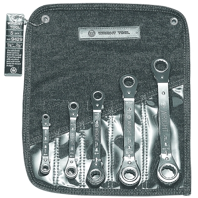 5PC. Ratcheting Box Wrench Set 1/4