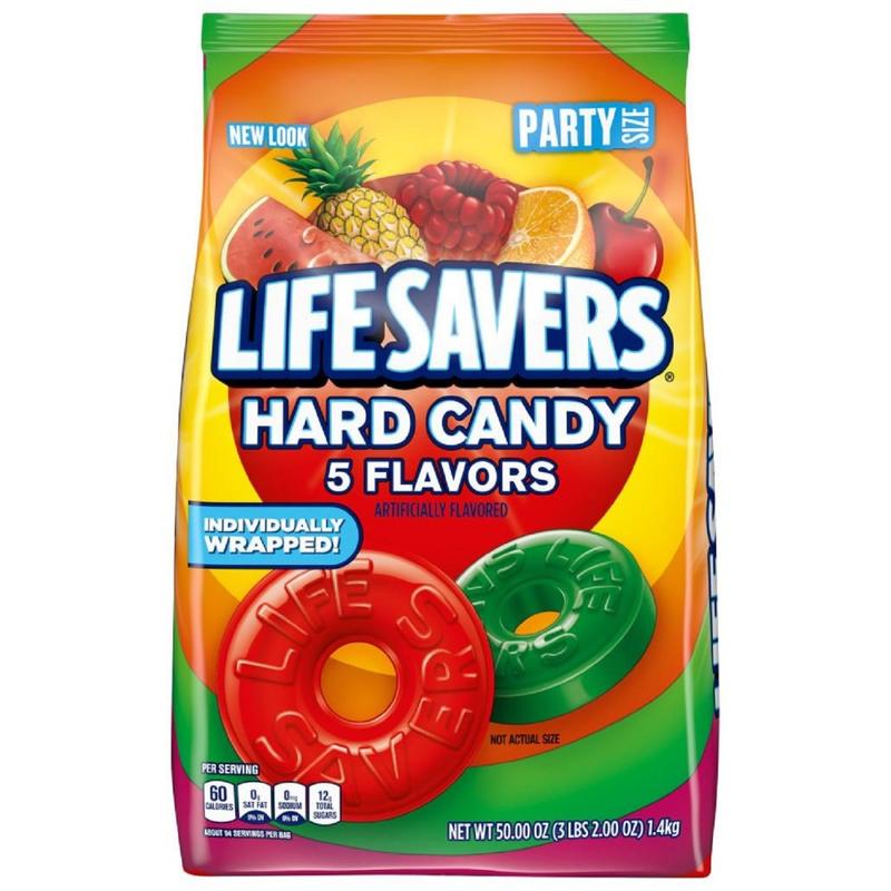 Life Savers Hard Candy 5-Flavor Party Size Bag, 50 Oz (Min Order Qty 4) MPN:28098