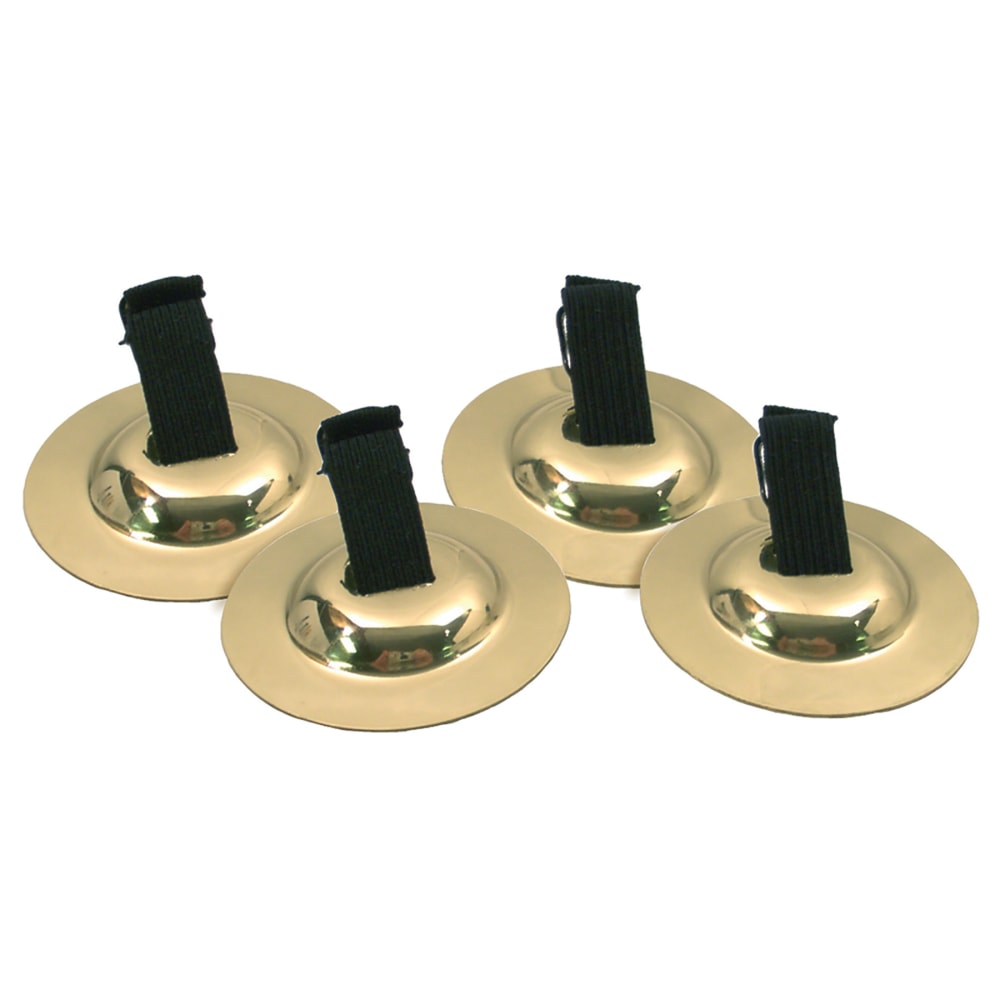 Westco Educational Products Stamped Finger Cymbals, Brass/Black MPN:WEPCY7201