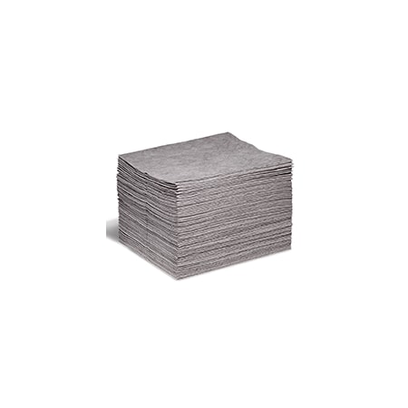 Sorbent Pad, Universal, 18 in x 15 in, Gray, 100 PK MPN:4406