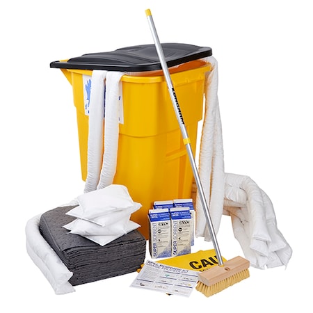 Spill Kit, Universal, 55 gal. Tilt Cart MPN:1593