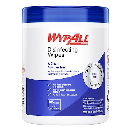Wypall Disinfecting Wipes (185SHEETS/Can) MPN:54481