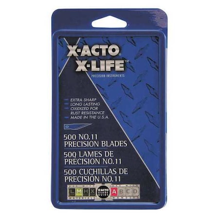 Bulk Pack Blade, X-Acto Knives, No 11, PK500 MPN:X511