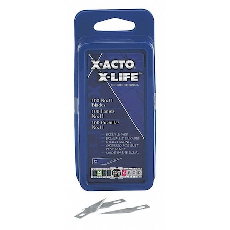 Bulk Pack Blade, X-Acto Knives, No 11, PK100 MPN:X611