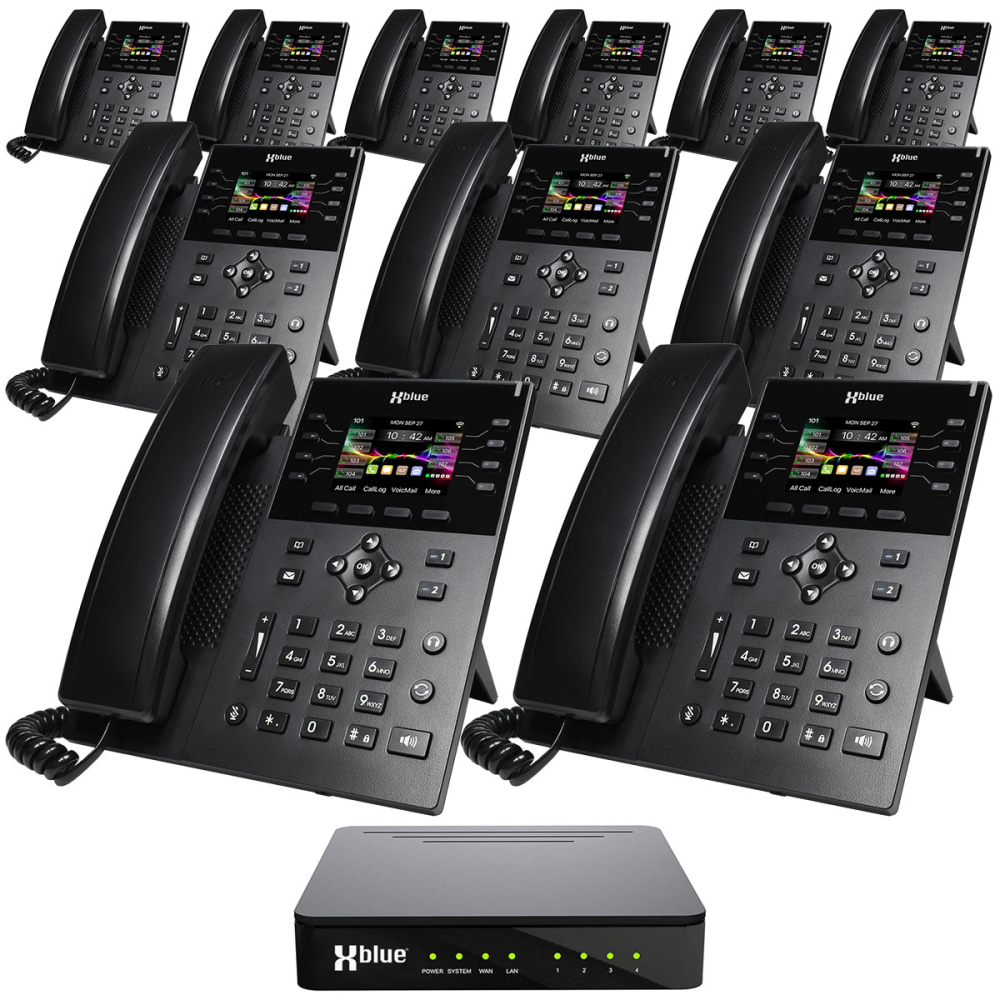 Xblue Qb1 Phone System W/11 Ip8G, Qb1Ip8G4X11 MPN:QB1-IP8G-4X11