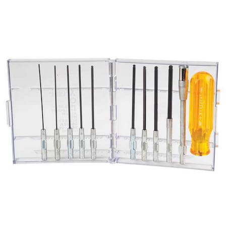 Prec. Screwdriver Set, Ball Hex, SAE, 11pcs MPN:99PS40BPN