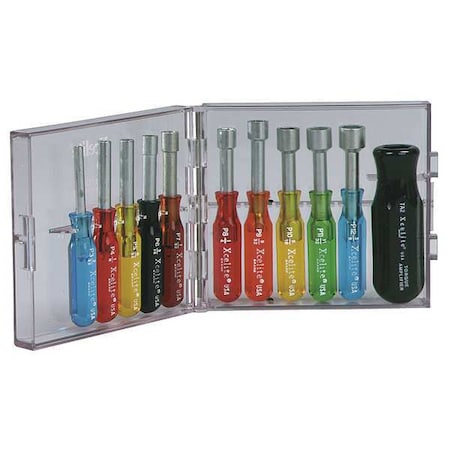 Nut Driver Set, 11 Pieces, SAE, Hollow MPN:PS120N