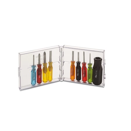 Screwdriver Set, Inch Sizes, 9 pcs MPN:PS88N