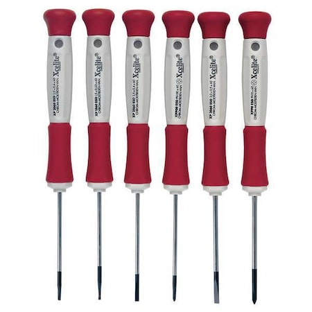 Precision Screwdriver Set, Sl/Ph, 6 pcs. MPN:XP600