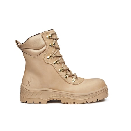 Women's 8-Inch Work Boot, 7 1/2 M, Carbon Black, Desert Tan, HZ-01 MPN:HZ-01