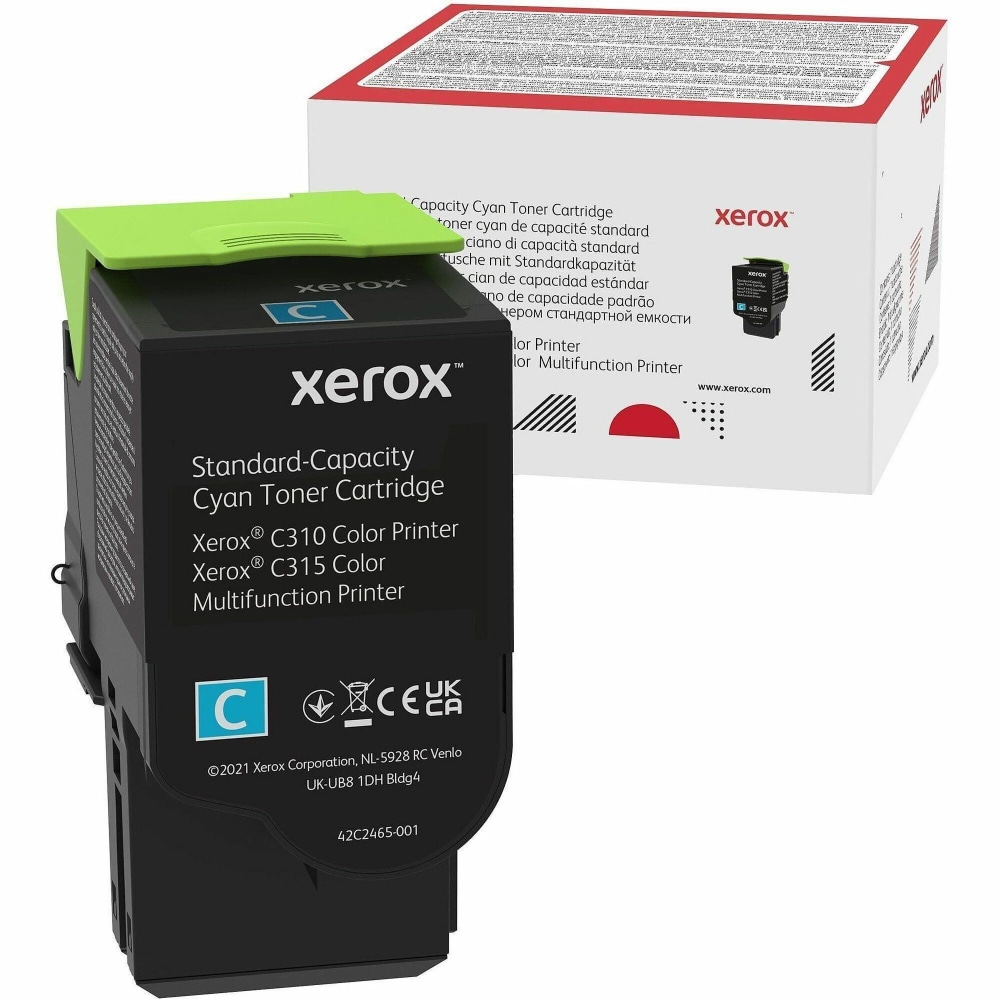 Xerox Genuine Xerox C310 Color Printer/ C315 Color Multifunction Printer Cyan Standard capacity Toner Cartridge (2000 Pages) - 006R04357 - 2000 Pages MPN:006R04357