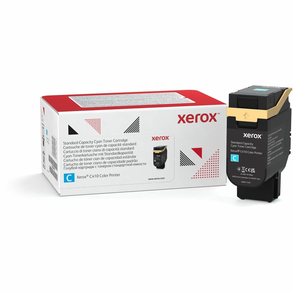Xerox Genuine Xerox C410 Color Printer, VersaLink C415 Color Multifunction Printer Cyan Standard capacity Toner Cartridge (2000 Pages) - 006R04678 MPN:006R04678