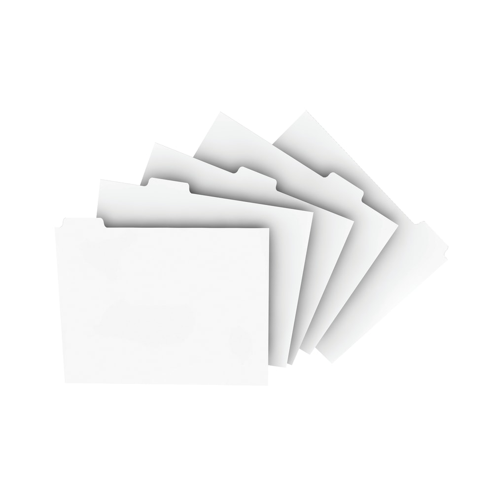 Xerox Revolution Index Tabs, 9in x 11in, White, 250 Sheets Per Pack, Case Of 5 Packs MPN:3R4417-CT
