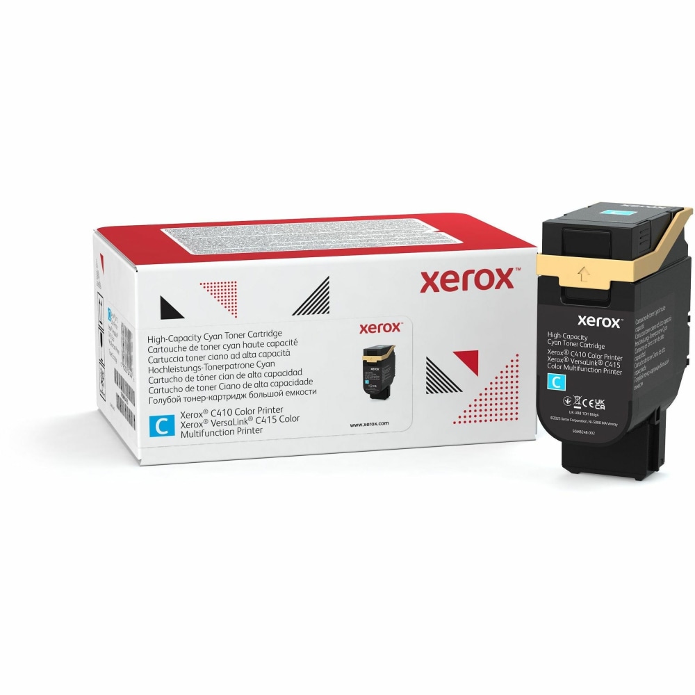 Xerox Genuine Xerox C410 Color Printer, VersaLink C415 Color Multifunction Printer Cyan High capacity Toner Cartridge (7000 Pages) - 006R04686 MPN:006R04686