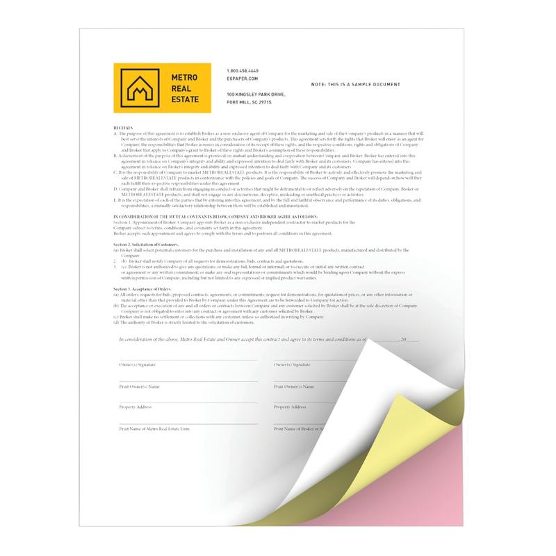 Xerox Revolution Premium Digital Carbonless Laser Paper, White/Canary/Pink, Letter (8 1/2in x 11in), 20 Lb, 92 Brightness, 1670 Total, 167 Sets/Ream MPN:3R12425
