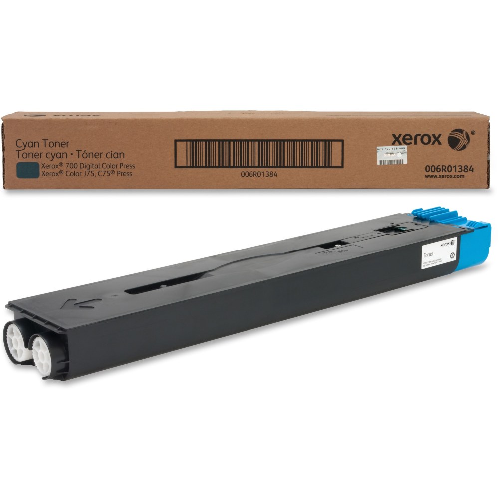 Xerox Genuine Xerox 700i/700, Xerox Color C75 Press/J75 Press Cyan Toner Cartridge - Laser - 22000 Pages - Cyan - 1 Each MPN:006R01384