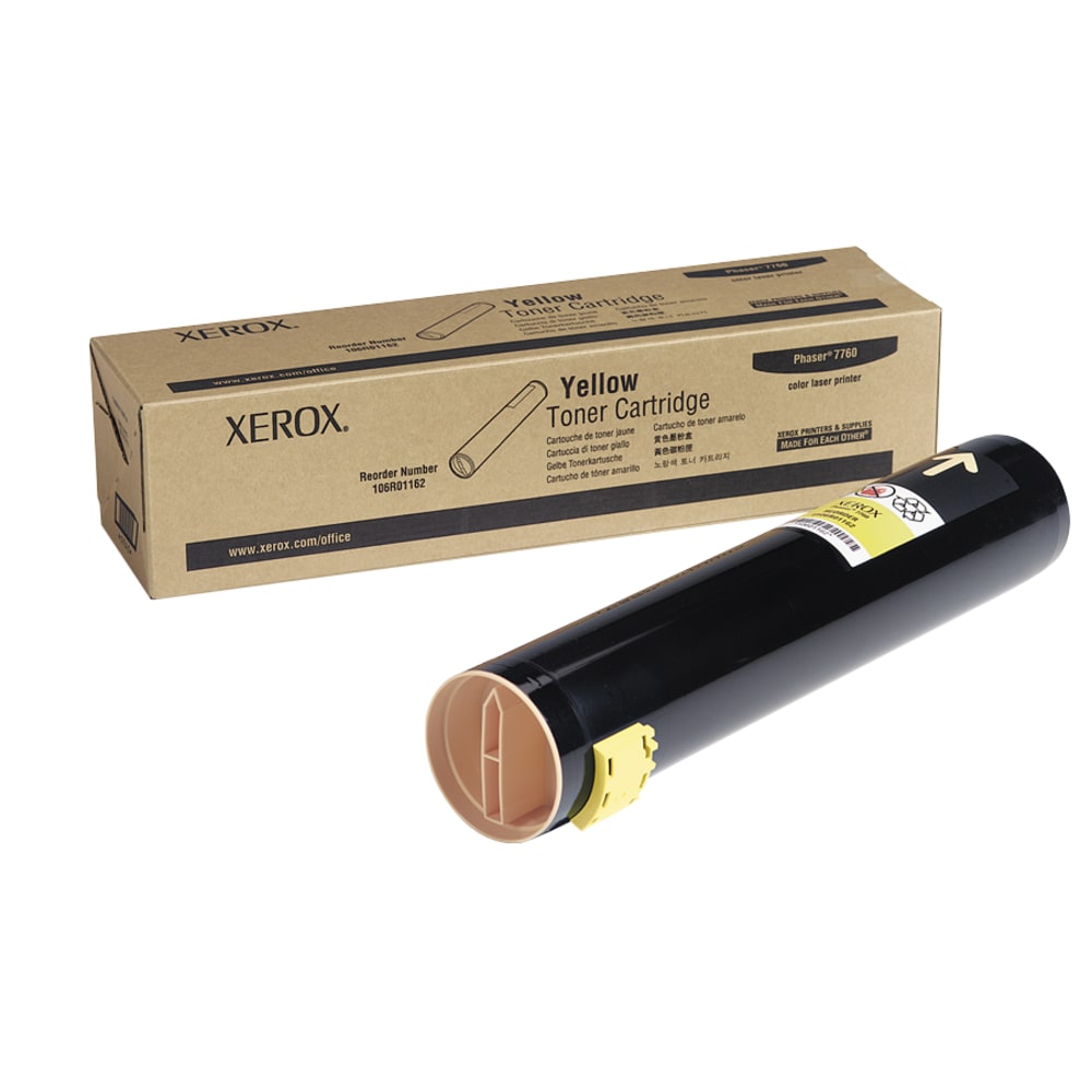 Xerox 7760 Yellow Extra-High Yield Toner Cartridge, 106R01162 MPN:106R01162