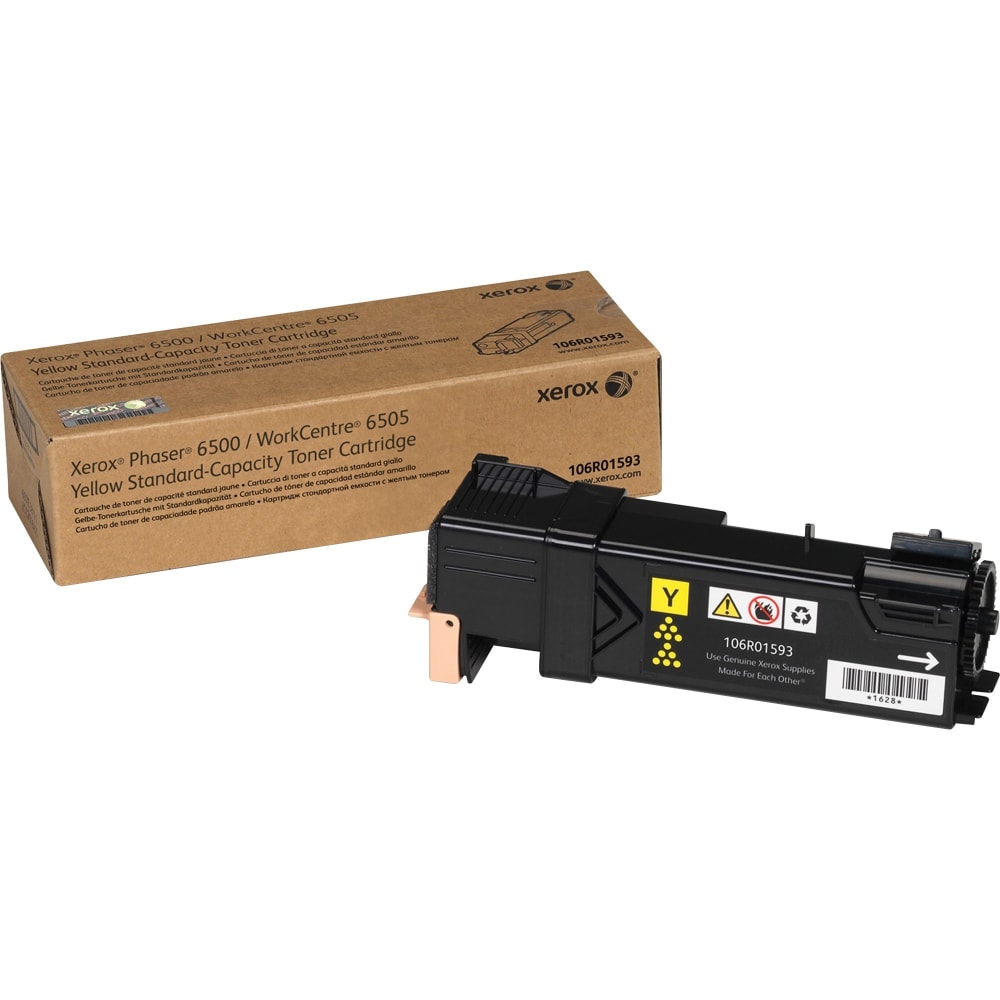 Xerox 6500 Yellow Toner Cartridge, 106R01593 MPN:106R01593