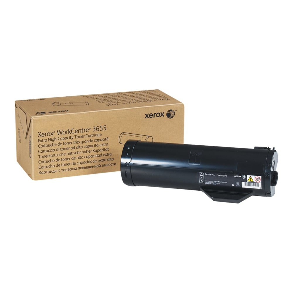Xerox 3655 Black Extra-High Yield Toner Cartridge, 106R02740 MPN:106R02740