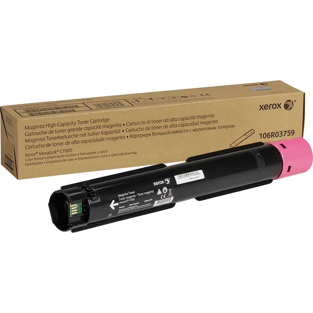 Xerox Genuine Xerox VersaLink C7000 Color Printer Magenta High capacity Toner Cartridge (10100 Pages) - 106R03759 - 10100 Pages MPN:106R03759