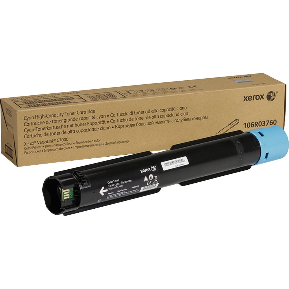 Xerox VersaLink C7000 - High Capacity - cyan - original - toner cartridge - for VersaLink C7000/DN, C7000/N, C7000V/DN, C7000V/N, C7001V_T MPN:106R03760