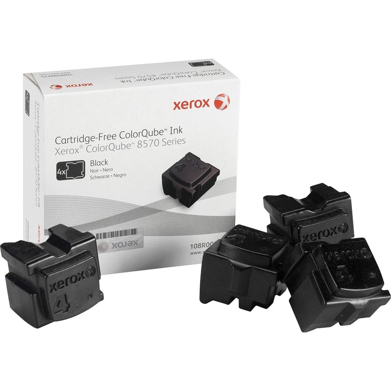 Xerox 8570 ColorQube Black Solid Ink, Pack Of 4, 108R00930 MPN:108R00930