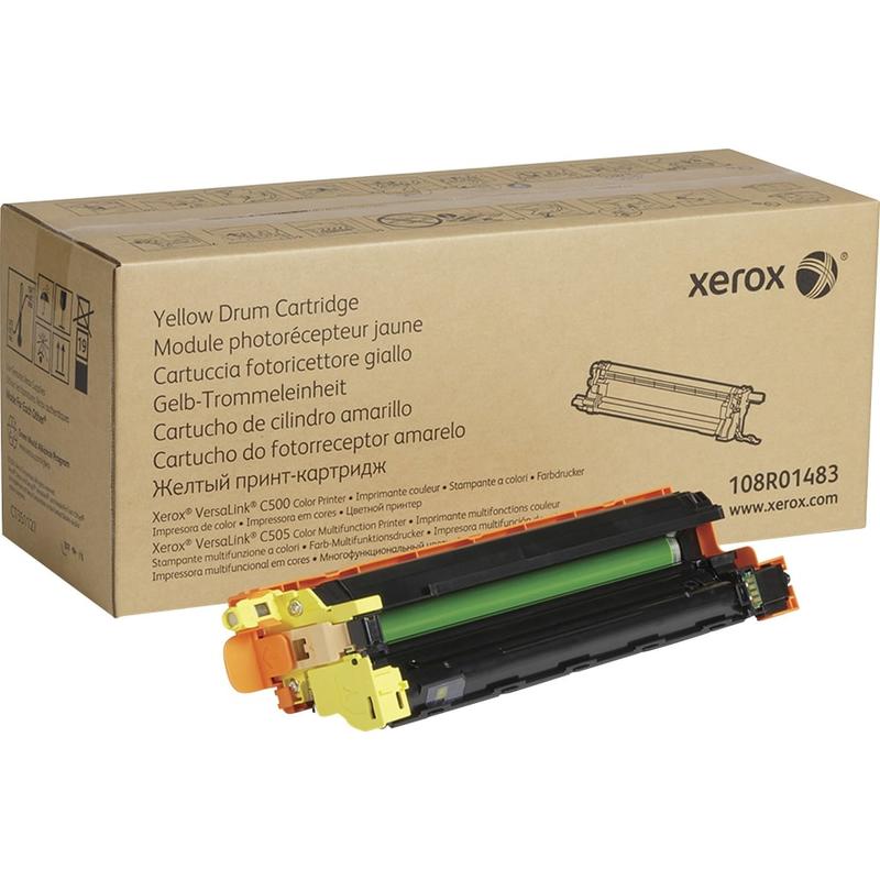 Genuine Xerox Yellow Drum Cartridge For VersaLink C500/C505 - Laser Print Technology - 40000 Pages - Yellow - 1 Each MPN:108R01483