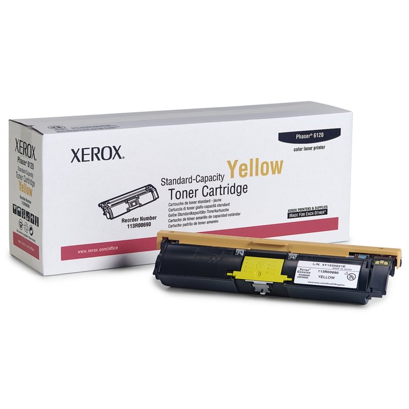 Xerox 6115MFP/6120 Yellow Toner Cartridge, 113R00690 MPN:113R00690