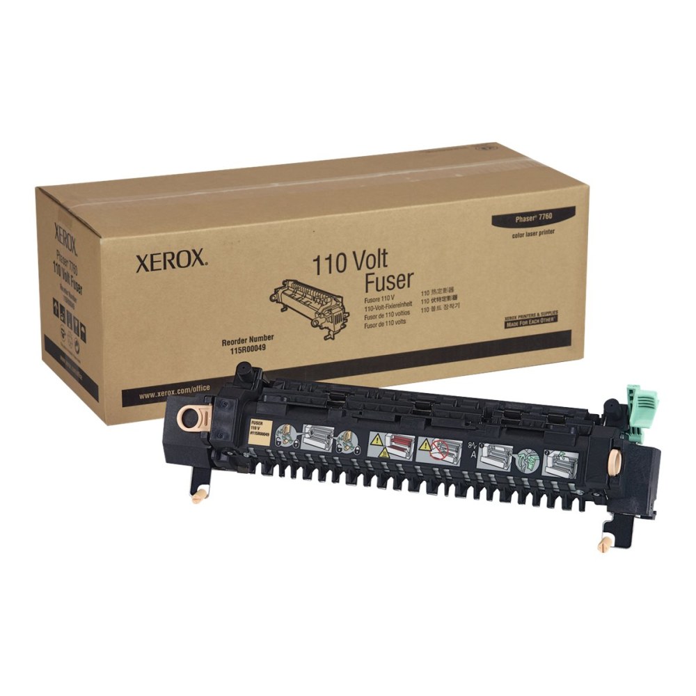 Xerox Phaser 7760 - (110 V) - fuser kit - for Phaser 7760DN, 7760DNM, 7760DX, 7760DXM, 7760GX, 7760GXM, 7760N, 7760NM MPN:115R00049