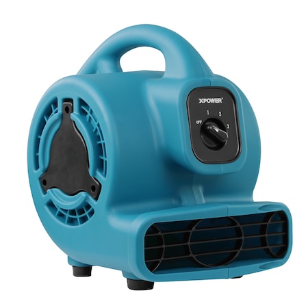 600 CFM Multi-Purpose Mini Mighty Air Mover, Utility Fan, Dryer, Blower MPN:P-80-Blue