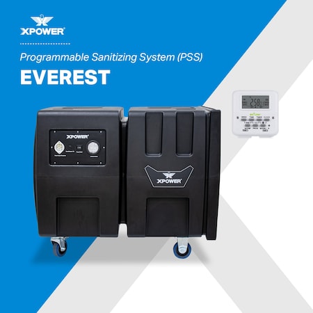 Everest Programmable Sanitizing System, Automatic Overnight Indoor Air Quality Solution MPN:PSS3