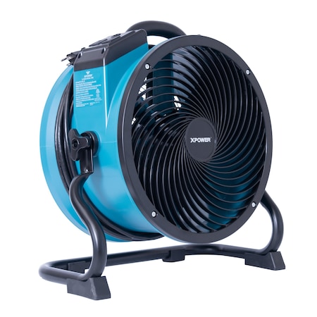 Axial Blower, Blue, ABS, 9-3/8 in H MPN:X-39AR-Blue