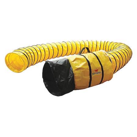 Ventilation Duct Hose for X-12, 12 in ID x 25 ft L, Polyester MPN:12DH25