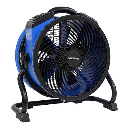 AxialBlower, Blue, Polypropylene, 9-3/8inH MPN:P-39AR-blue