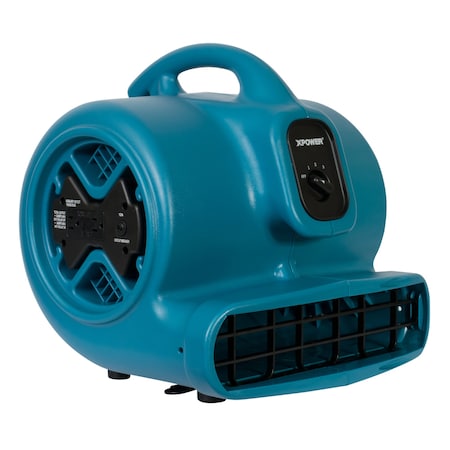 Air Mover W/ Power Outlets for Daisy Chain, 1/3 HP, 2600 CFM, 3.8 Amps, 4 Positions, 3 Speeds MPN:P-600A