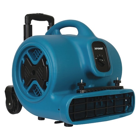 Air Mover W/ Telescopic Handle, Wheels, Carpet Clamp, 1/2 HP, 2800 CFM, 5 Amps, 3 Positions, 3 Speeds MPN:P-630HC