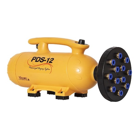 CentrifugalBlower, Yellow, ABS, 9-11/16inH MPN:PDS-12