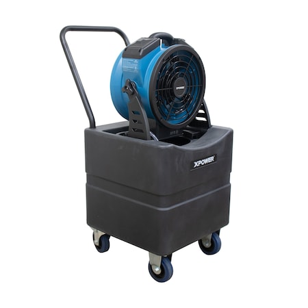 Battery Operated Rechargeable Variable Speed 11in Outdoor Cooling Misting Fan MPN:FM-65WBK