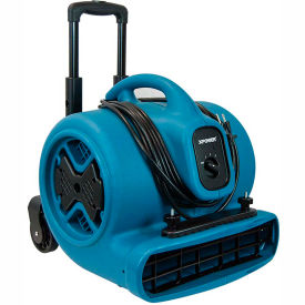 XPOWER Stackable Air Mover With Telescopic Handle & Wheels 3 Speed 1/2 HP 2800 CFM P-630HC