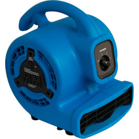 XPOWER Mini Mighty Air Mover With Daisy Chain 3 Speed 1/8 HP 475 CFM P-80A-Blue
