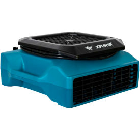 XPOWER Low Profile Air Mover With Daisy Chain 3 Speed 1/3 HP 1050 CFM PL-700A-Blue