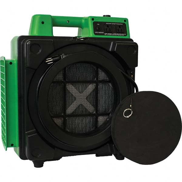 Self-Contained Portable Air Cleaner: 550 CFM, HEPA Filter MPN:X-2480A-GREEN