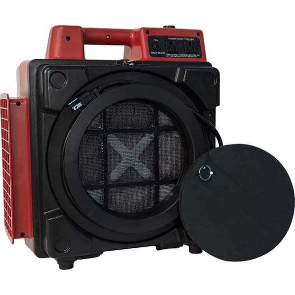 Self-Contained Portable Air Cleaner: 550 CFM, HEPA Filter MPN:X-2480A-RED